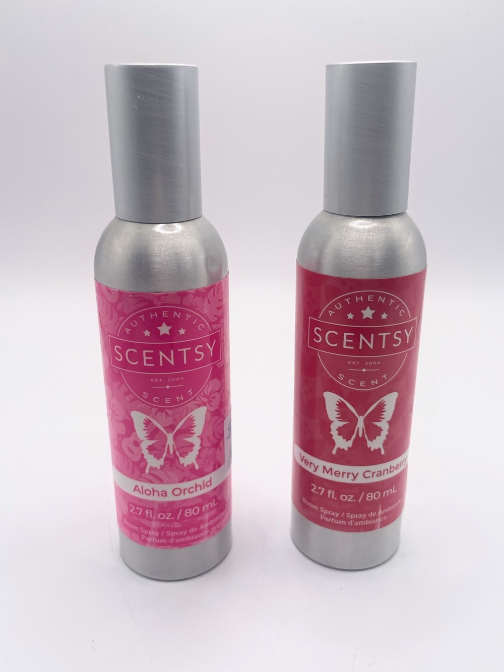 Scentsy Pink Room Spray Duo - Aloha Orchid & Very Merry Cranberry